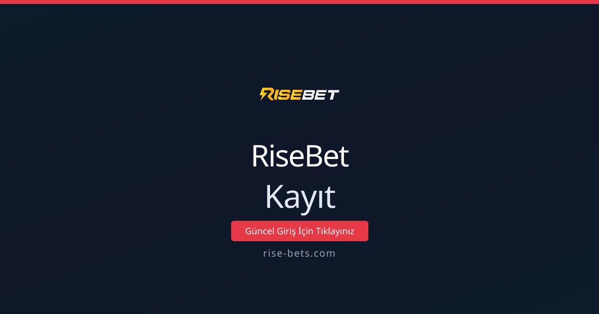 RiseBet Kayıt